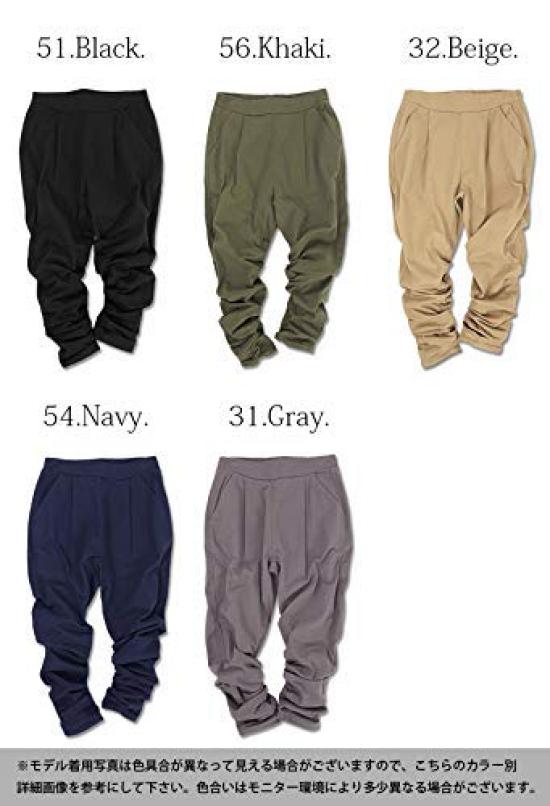 Andit Loose Cotton Stretch Everyday Sizes Black Women's Pants, S, M, L, LL, 3L, 4L, Sarouel, Tapered, Cotton, Spring, Summer, Autumn, Winter, L,