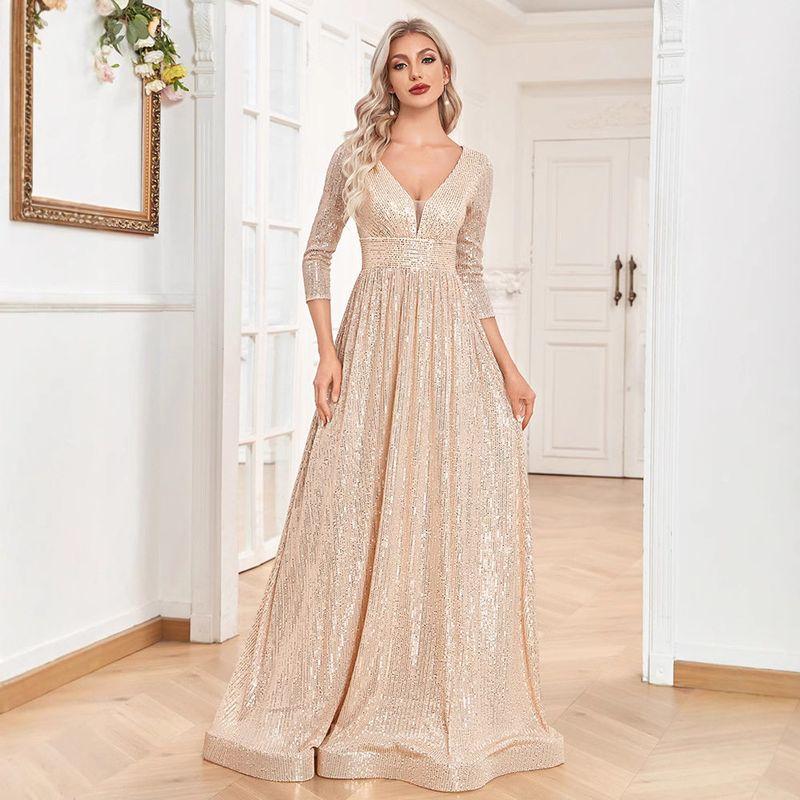 Evening Dresses Elegant Banquet European and American Cocktail Party Long Dresses Evening Party Dresses Gown
