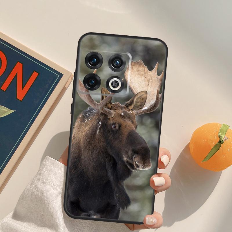 Stag Bull Moose Reindeer Deer Case For OnePlus 12R 13R 13T 10R 15 13 12 11 10T 8T Nord CE 4 3 2 Lite N20 N30 Nord 5 Cover