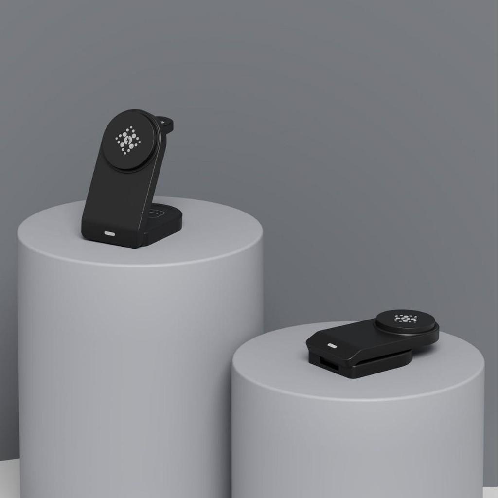 15W Qi2 Folding 3-in-1 Magnetic Wireless Charger Stand