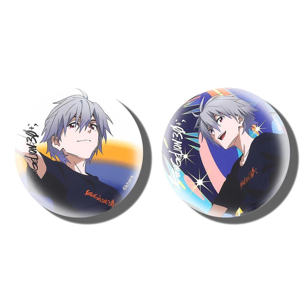 Neon Genesis Evangelion Summer Anniversary Pendant & Badge Pin.