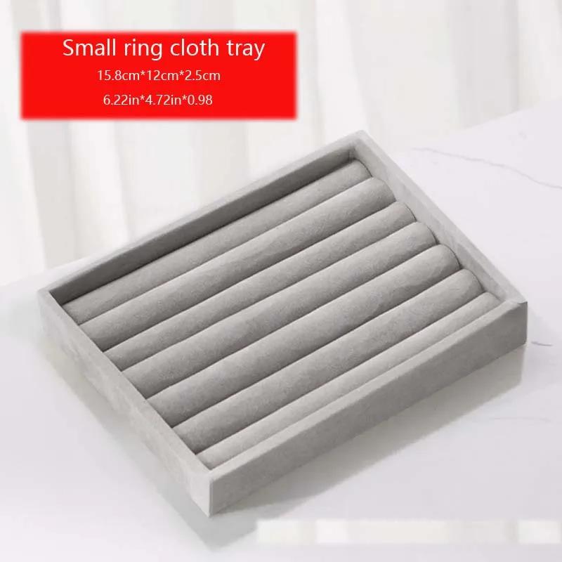 

Бархатный лоток для хранения ювелирных изделий, лоток для демонстрации колец, серег и других украшений, лоток для хранения ожерелий, ювелирный лоток 1pcs