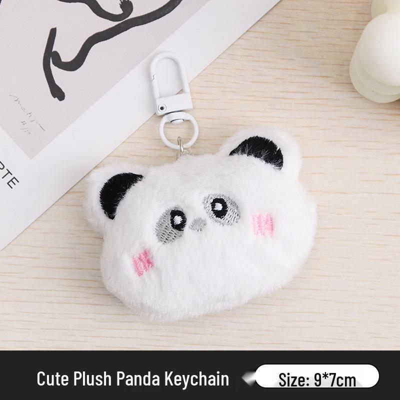 

Charming Cartoon Heart Plush Keychain Pendant - Girly Bag Accessory and Gift