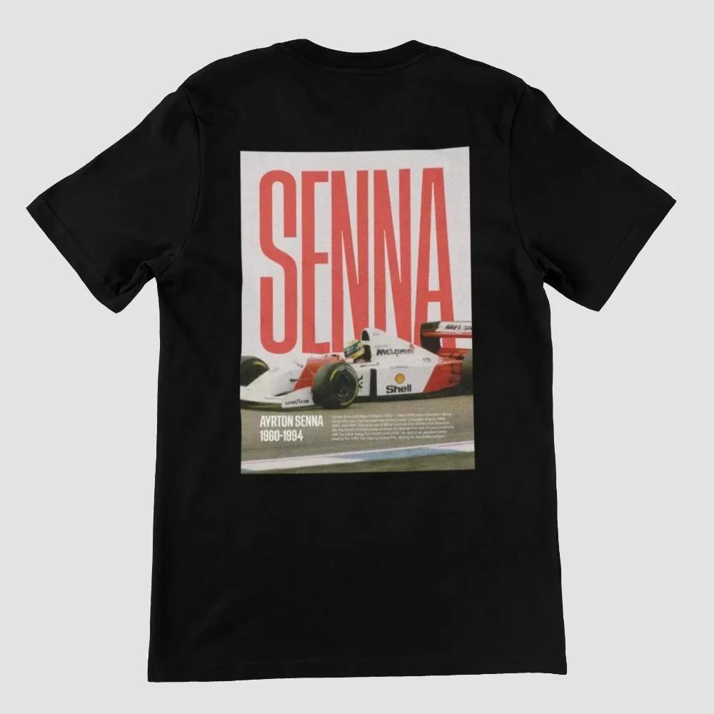 Ayrton Senna Formula 1 Graphic T Shirts Gym Women T-shirts Man Oversized T-shirts for Mens Clothing Y2k Liam Payne Unisex Tops Tees