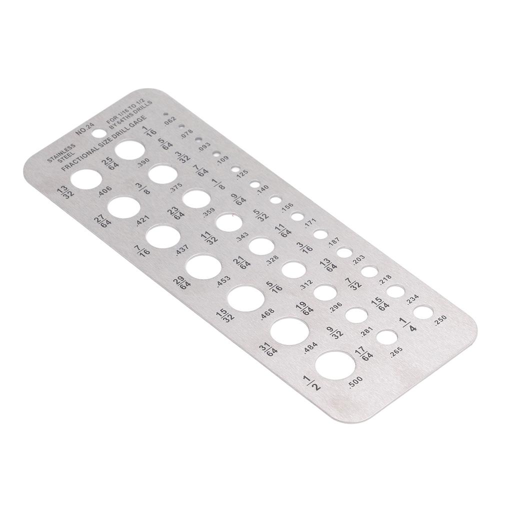 Calibru burghie dimensiuni fracționare 116?Index Diametru Sârmă Șurub Oțel Inoxidabil 12in pentru Precizie