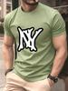 Simple Ny Logo Prints Men TShirt Cotton Summer Soft Oversized Tops ONeck Short Sleeve Comfortable T Shirt Casual Male Clothes