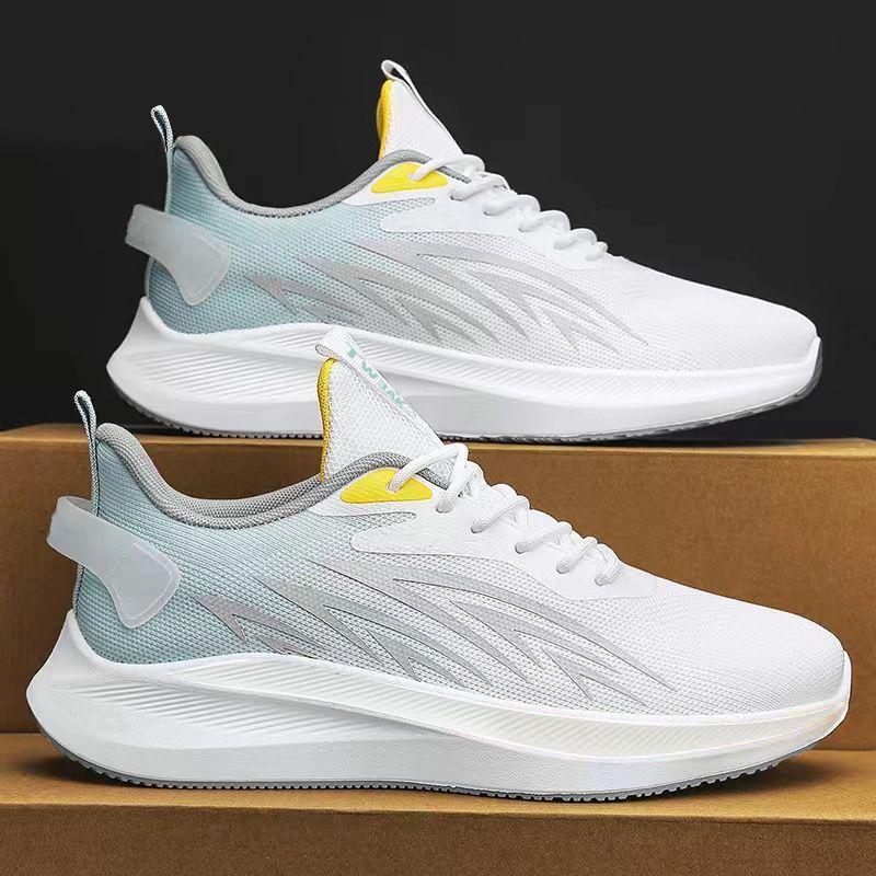 New men's fly-woven mesh breathable shoes versatile casual shoes men's sports running dad shoes