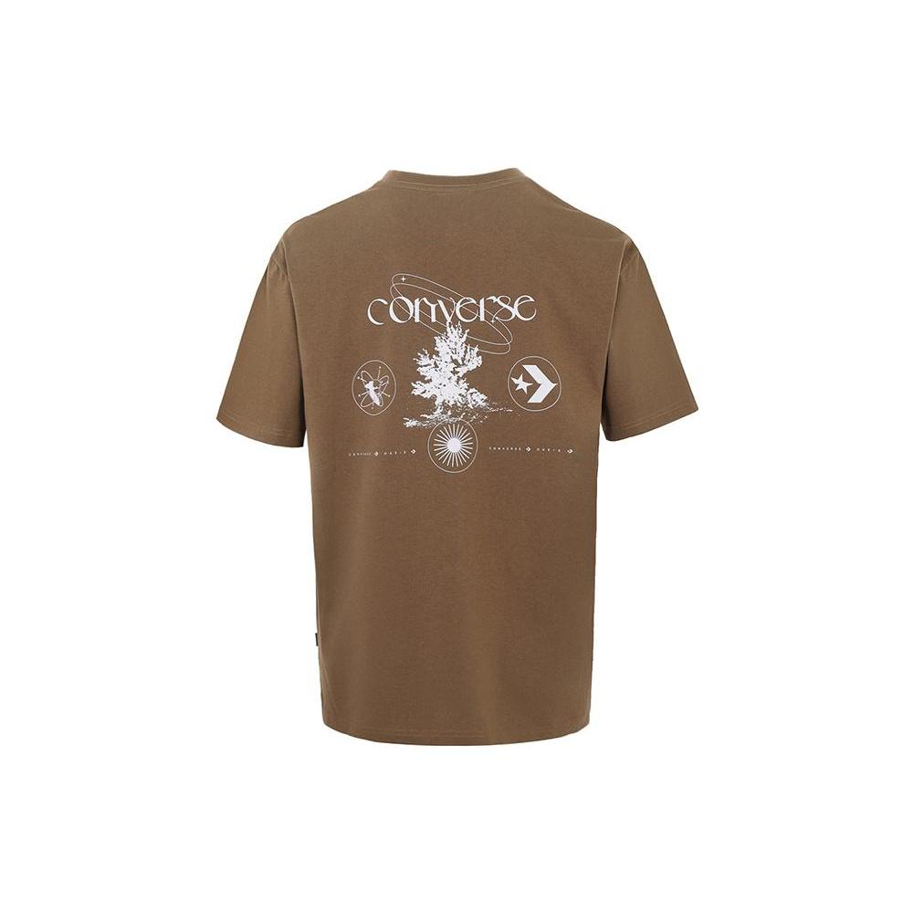 Converse Logo T-Shirt Asia Sizing 'Brown' Men's 10024870-A03