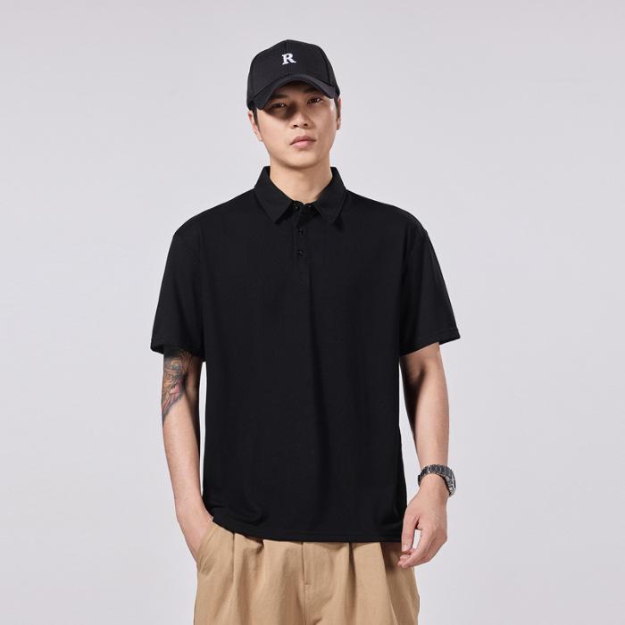 POLO Blouse Mens Short-sleeved T-shirt Relaxed Fit Lapel Summer Updated Mens Blouse