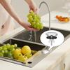 Stainless Steel Sink Hole Cover Black Silver Sink Tap Hole Cap Faucet Hole Cover