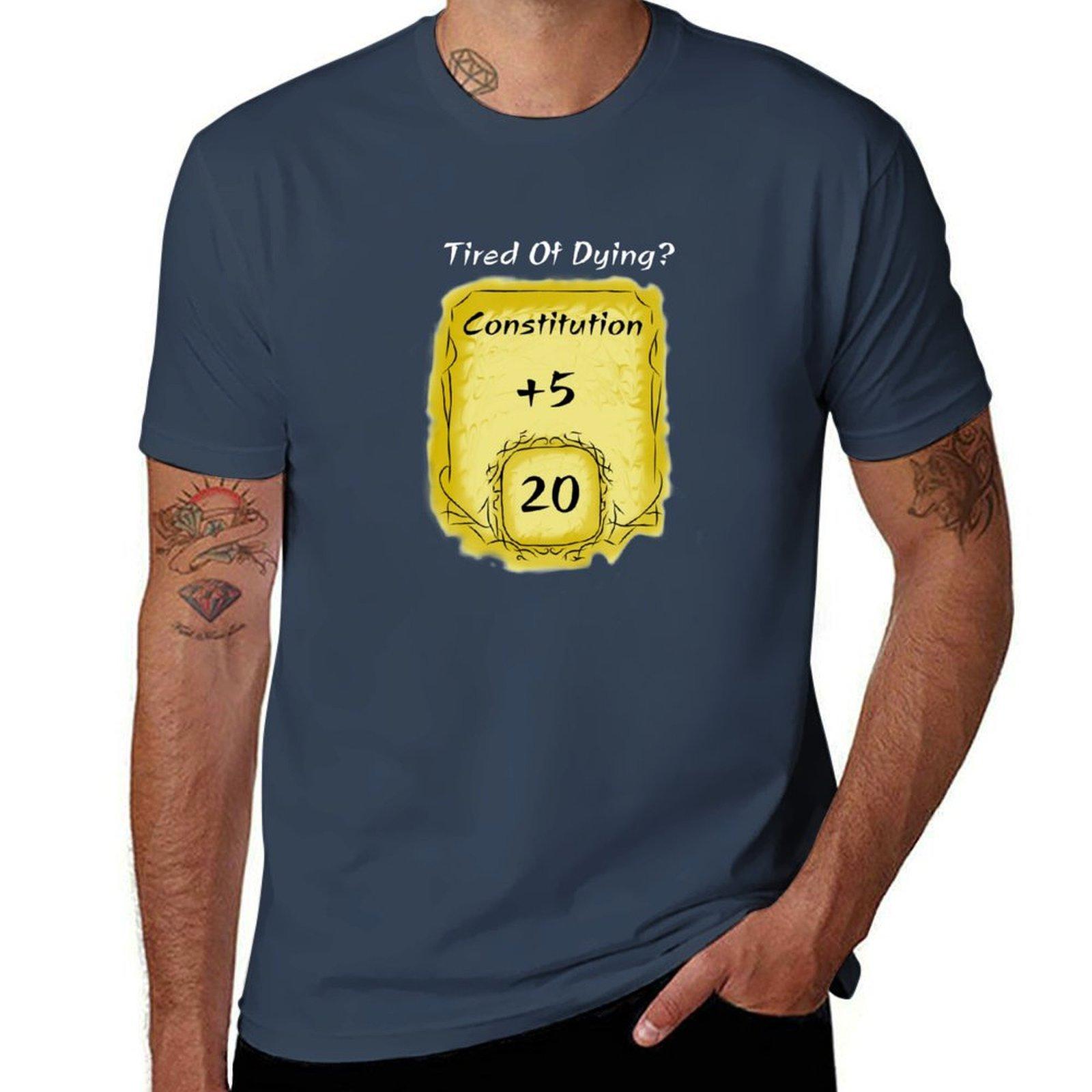 Tired Of Dying (White Lettering) Tshirt Outdoor Sports Lightweight Tee S