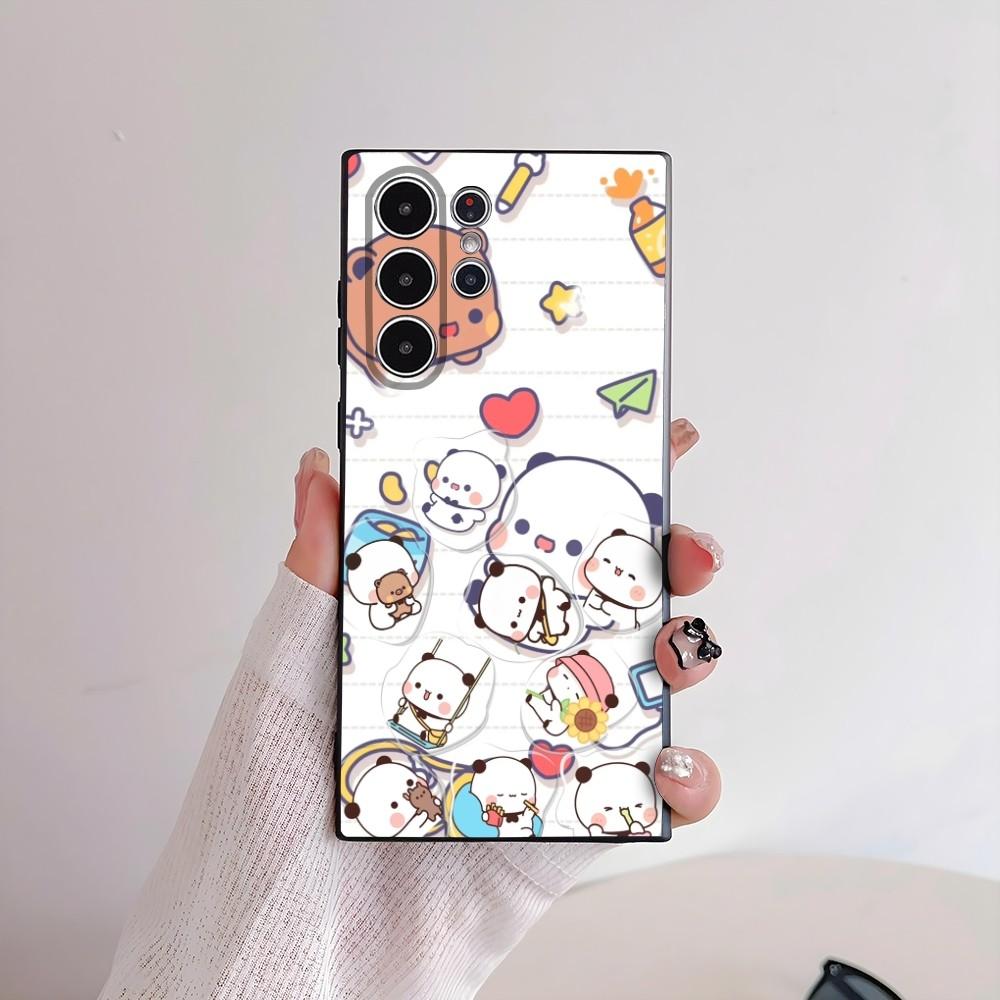 Cute Bubu Dudu Phone Case For Samsung Galaxy S25 S24 S22 S23 Ultra S21 S20 Plus 5G Frosted Non-Slip Full Cover Soft Case