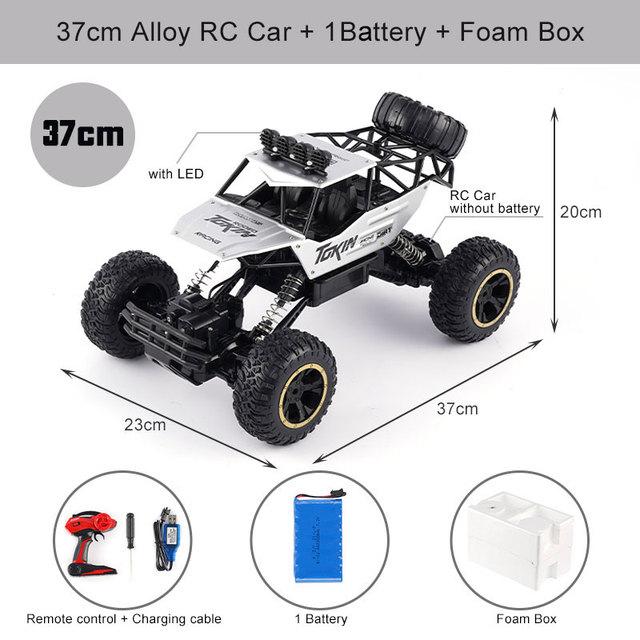 RC Cars Remote Control Car 1:12/16 Off Road Truck Metal Shell LED Headlights Offroad Monster RC Trucks 4WD All Terrain Toys Kids