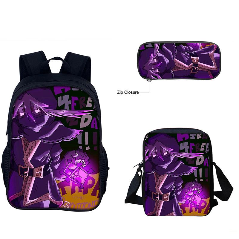 3pcs/set 3D Game Forsaken Gubby Primary and Secondary School Students Schoolbag Backpack shoulder Bag Pencil Bag School Bag