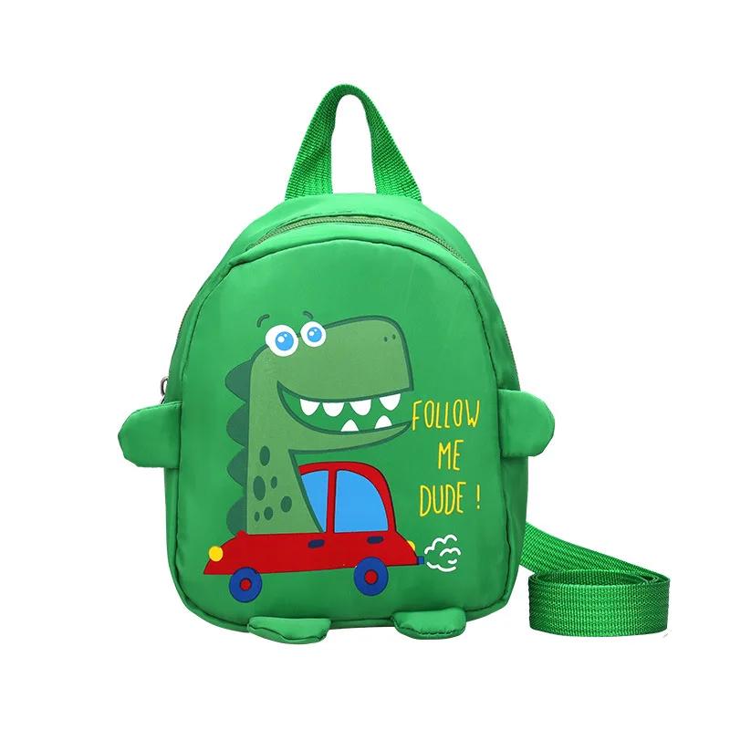 Cute Dinosaur Baby Kindergarten Backpack Cartoon Children School Bags Adjustable Boys Girls Anti-lost Book Bags Kids Backpacks