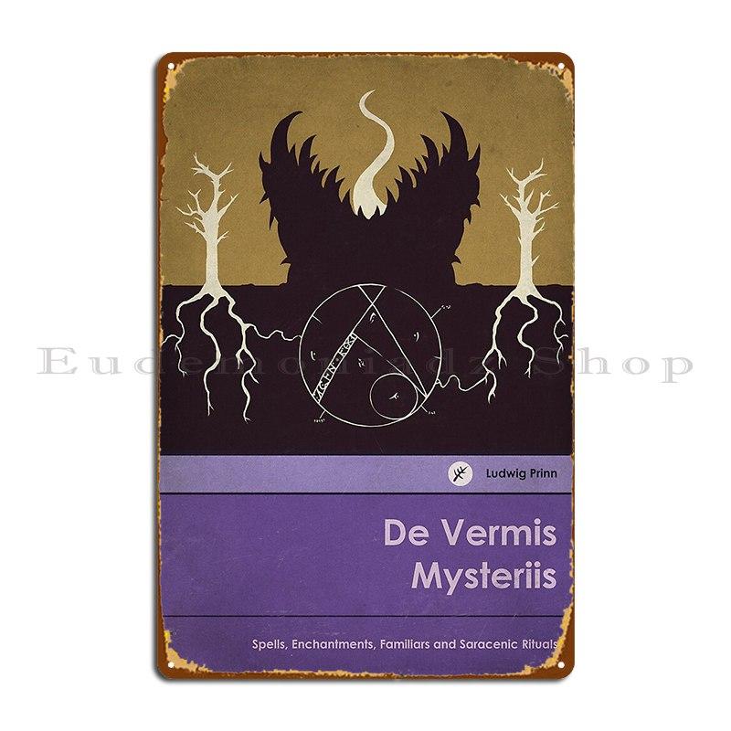 De Vermis Mysteriis Waitsingraves Metal Sign Club Bar Club Kitchen Design Pub Iron Tin Sign Poster 20X30CM