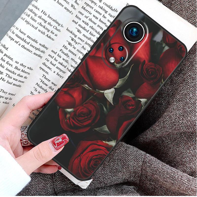 Red Rose Flower Case For Honor Magic 7 5 6 Pro V5 Honor X8b X8a X9b X9c X9a X7a 50 70 90 200 400 Lite Cover