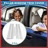 6pcs Door Pillar Window Trim for Lexus ES 2002-2006 Chrome Silver Tone