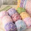 Colorful Mohair Yarn Soft Fluffy Texture Hand Woven Yarn New Bubble Yarn  for Scarves Hats Bags