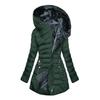 Women Winter Jacket Padded Plus Size with Plush Lining Padded Zipper Closure