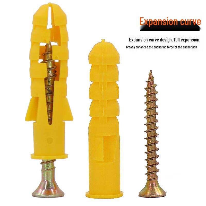 Mashifu Plastic Expansion Anchor Screw Set