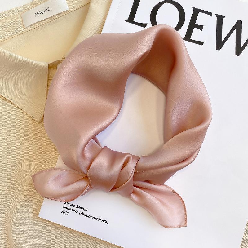 Fashion 100% Real Silk Scarf Women Shawls Wraps for Ladies Neckerchief Foulard Scarves Pashmina Female Shawl Hijab Bandana 2024