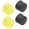 2 Set Rubber Striking Head Hammer Replacement Tips Set Mallet Accessories Yellow BlackDia 40mm