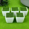 5Pcs Thickened Balcony Fake Flowers Garden Decoration Flower Pot Bonsai Ornament Flower Arrangement Device Vase With Woven Lawn