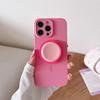 Fine ring liquid silicone magnetic attraction, suitable for iPhone15Pro Apple 16promax touch button 14p mobile phone case