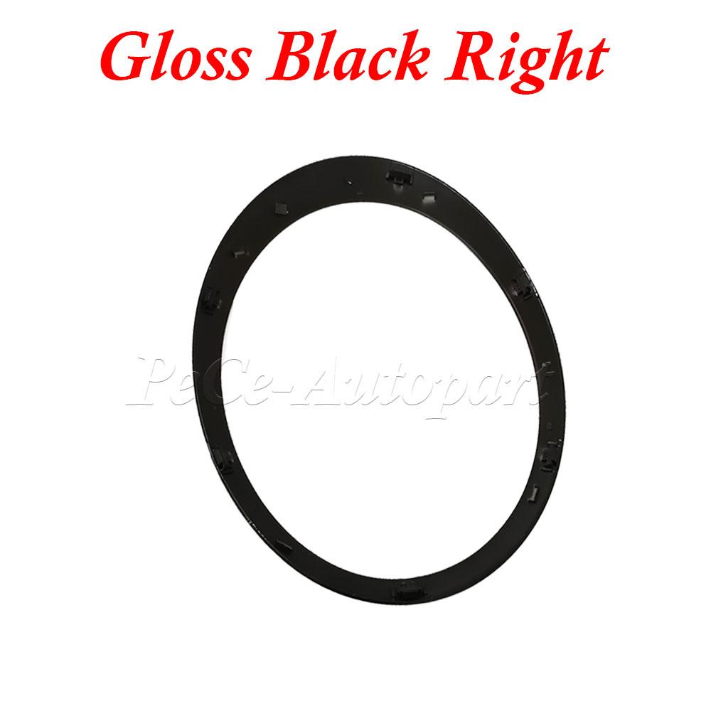 Gloss Black/Silver Plated Car Headlight Frame For MINI Cooper S R56 R57 R55 Clubman 2007-2015 51137149905 51137149906 Gloss Black Right