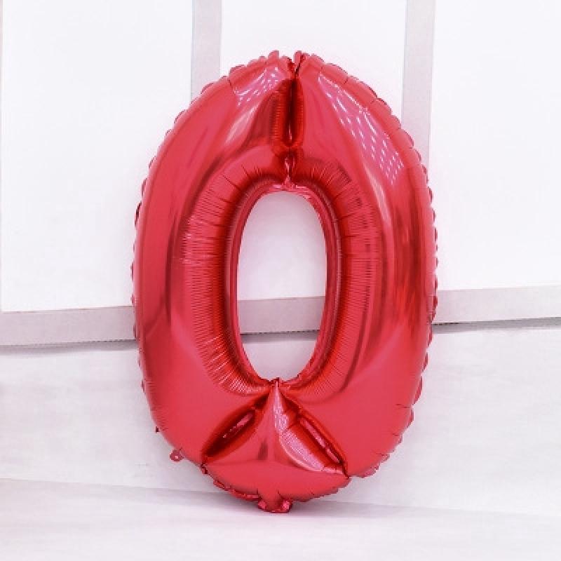 16/32/40 Inch Digital Number 0~9 Red Number Aluminum Film Balloon Wedding Birthday Party Decoration