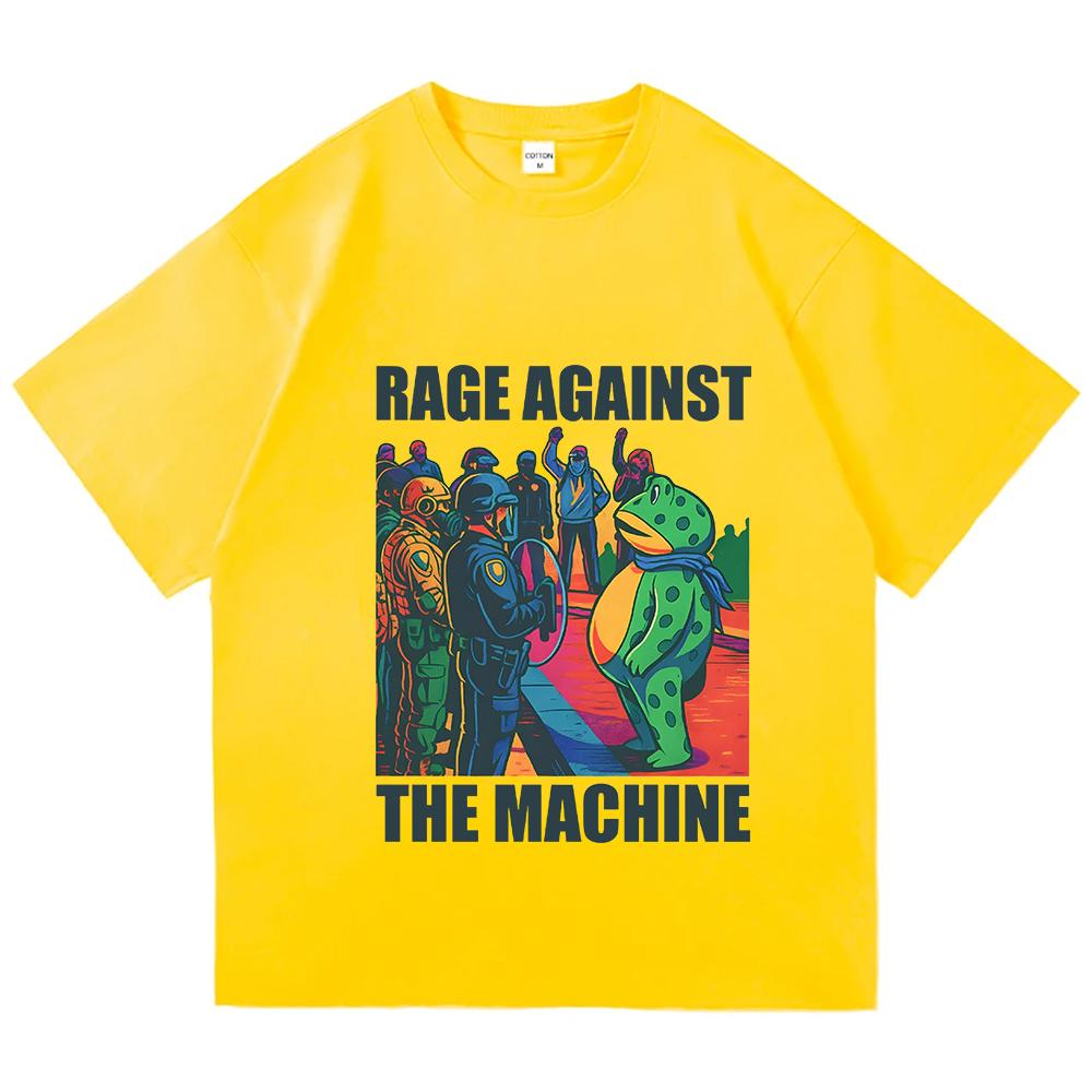 

Casual Loose Cotton T-shirts Portland Frog Anti-ICE T Shirts Resist Frog Meme Clothing Summer Women Men Retro Breathable T Shirt 4XL