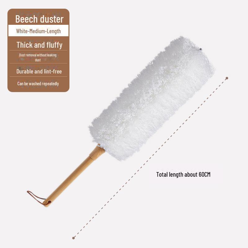 Premium Wool Duster: Electrostatic, Fluffy & Extendable for Efficient Household Dust Removal