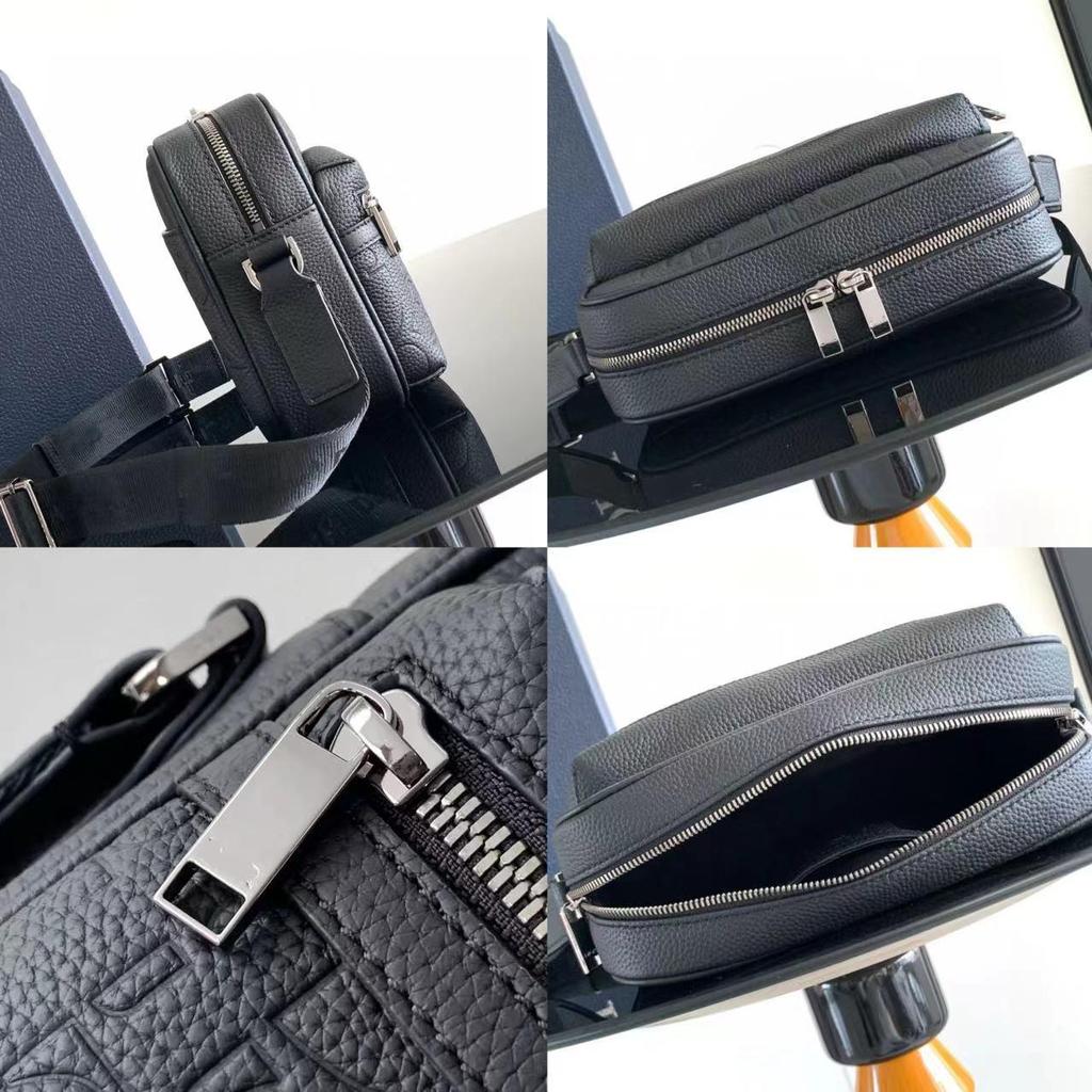 Vintage Męska Haftowana Płócienna Torba Listonoszka i Crossbody na Aparat