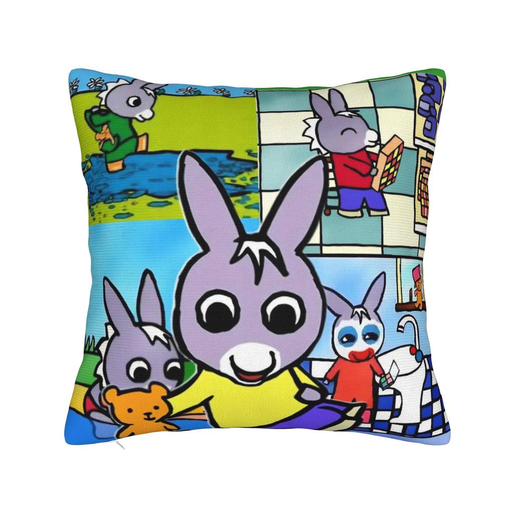 Kawaii Trotro Cartoon Pillowcase Polyester Cushion Cover Decorations Animation Throw Pillow Case Cover Home Zippered 40X40cm