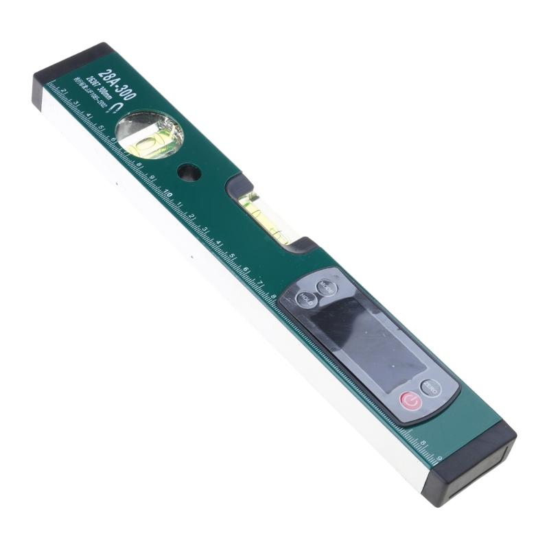 Magnetic Base Bubble Level Angles Finder Digital Level Ruler Protractor with Data Hold Function Electronic Inclinometer
