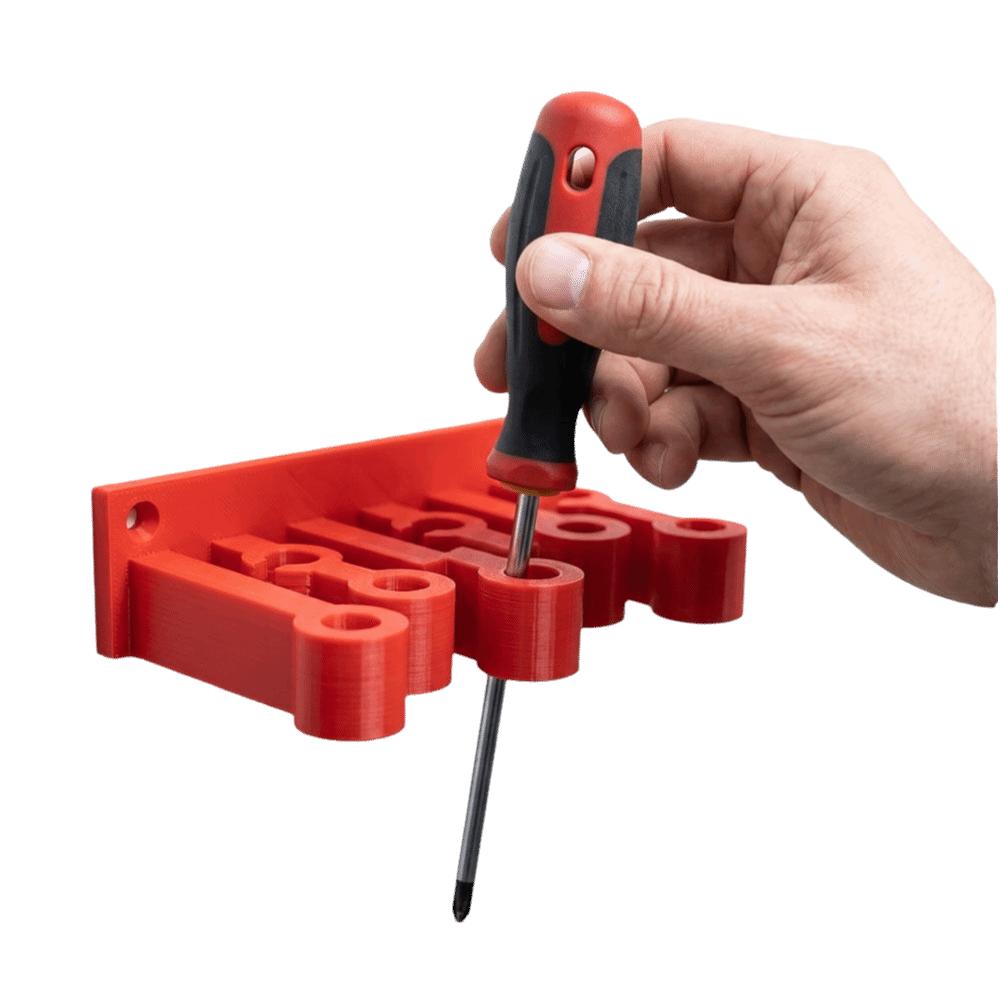 3D Printed Wall Mount Multi-Function Tool Storage Rack  Screwdriver Organizer