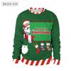 Autumn and winter new Christmas loose personality round neck digital printing sweater men's and women's sweaters