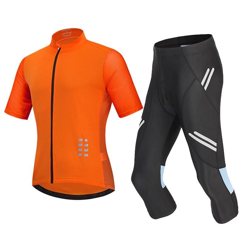 

Велосипедные комплекты WOSAWE Мужские велосипедные шорты с коротким рукавом из джерси с гелевой подкладкой и брюки 2XL оранжевый