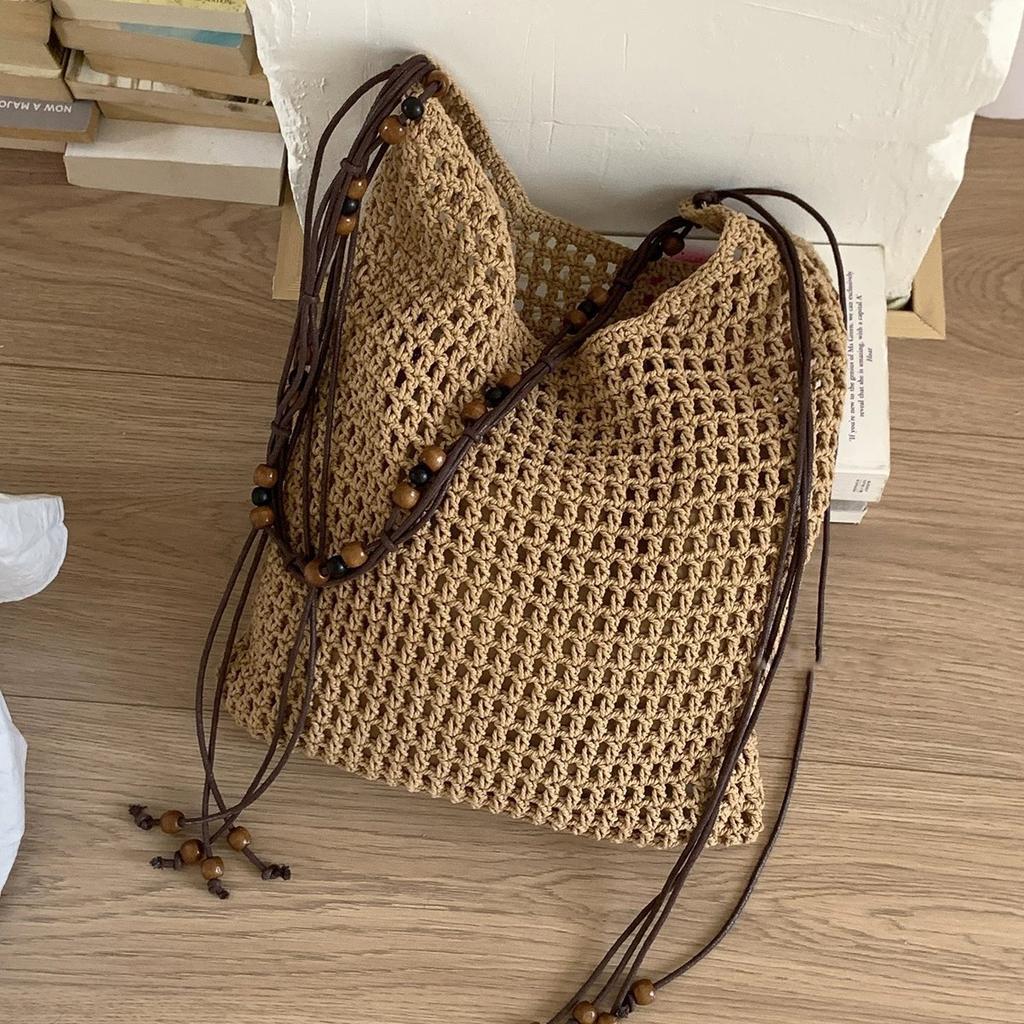 Casual Versatile Oblique Span Straw Weaving Spring and Summer New Shoulder Bag Simple Oblique Span Bag Retro