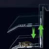 Acrylic Turtle Basking Dock Multi-Functional Hanging Turtle Basking Dock Tortoise Climbing Ladder High Guardrails