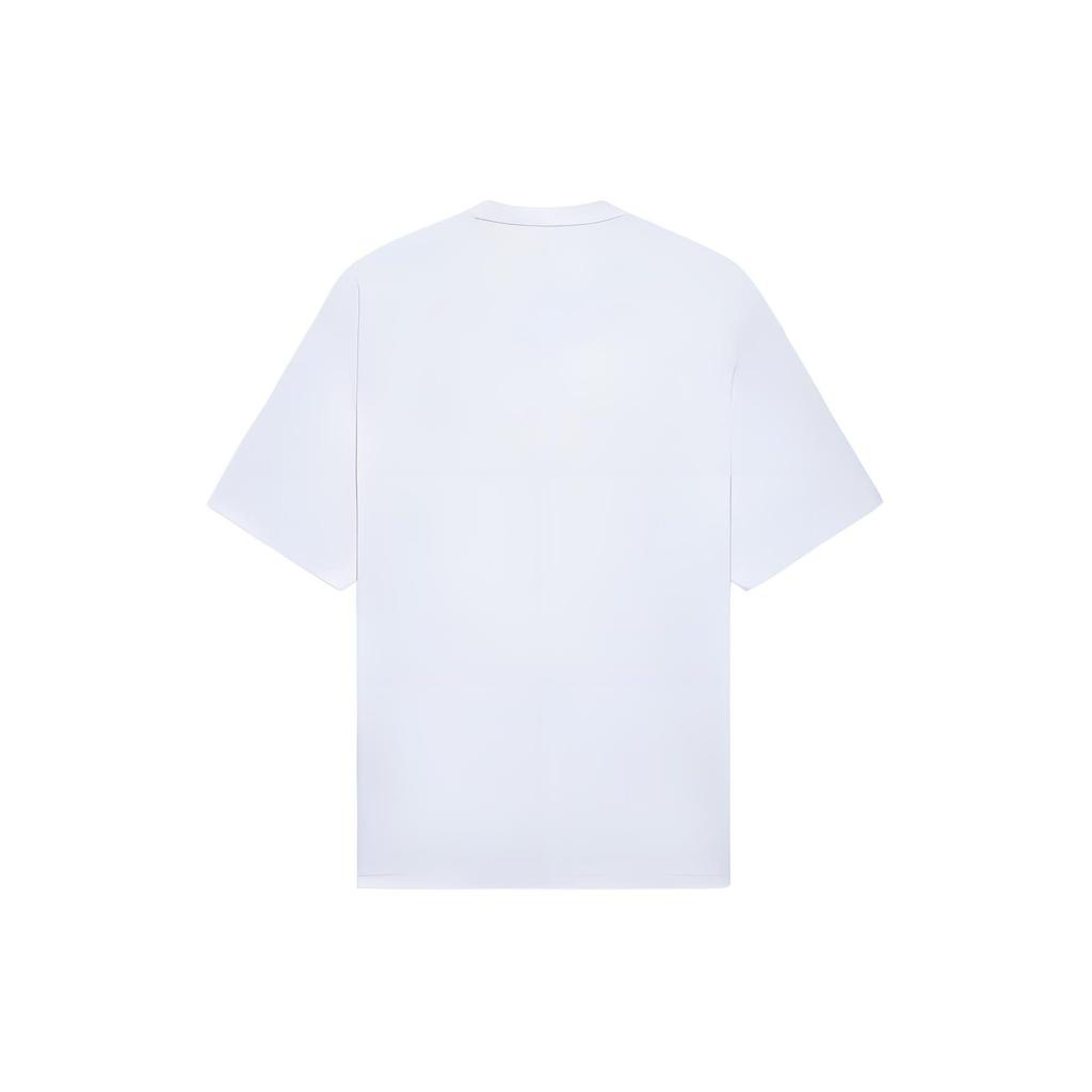 Li Ning Wade Collection T Shirts Unisex White Crew Neck Moderate Straight Fit AHSS431-2
