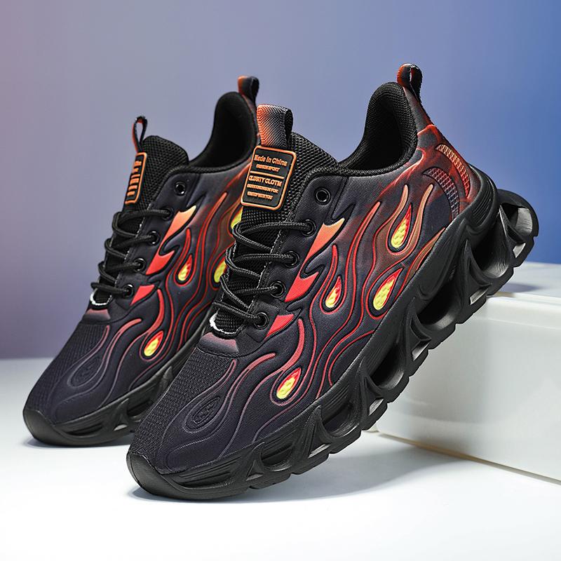 TUINANLE Men s Shock-absorption Light Running Black Jogging Shoes red Casual Sneakers Women s Outdoor Breathable White Tennis Shoes 39 чёрный 2739₽