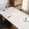 6/4pcs Round Luxury Flower Pattern Placemat Home Hotel Restaurant Anti Slip Waterproof Coffee Dining Table Decor Mat Coaster