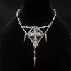 Pendant Thorns Cross Clavicle Chain Heart Hip Hop Disco Cool Style Necklace