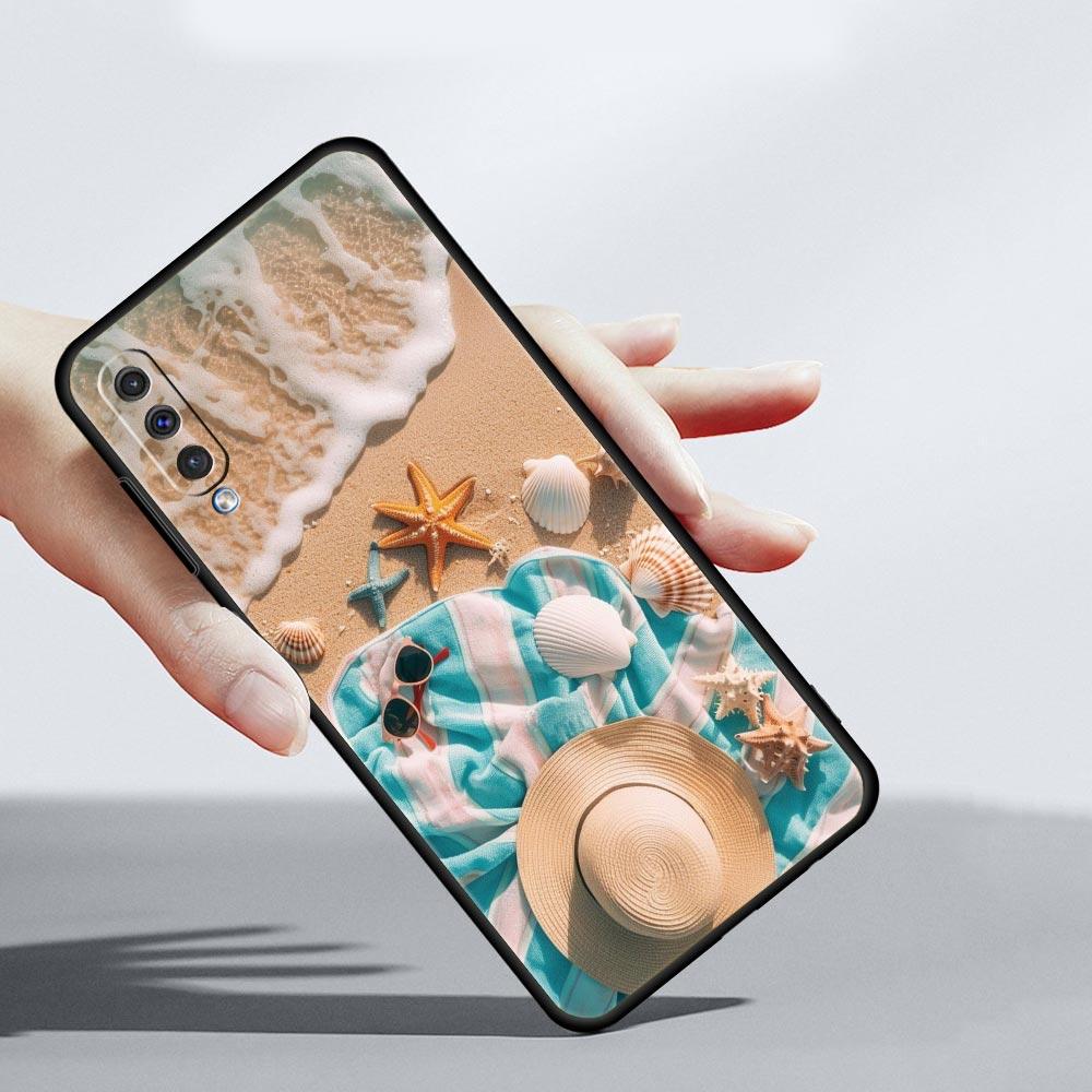 Summer Beach Phone Case for Samsung Galaxy A56 A36 A26 A16 A34 A24 A42 A22 A20 A12 A40 A30 A10 5G Soft TPU Cover Shell Funda Bag