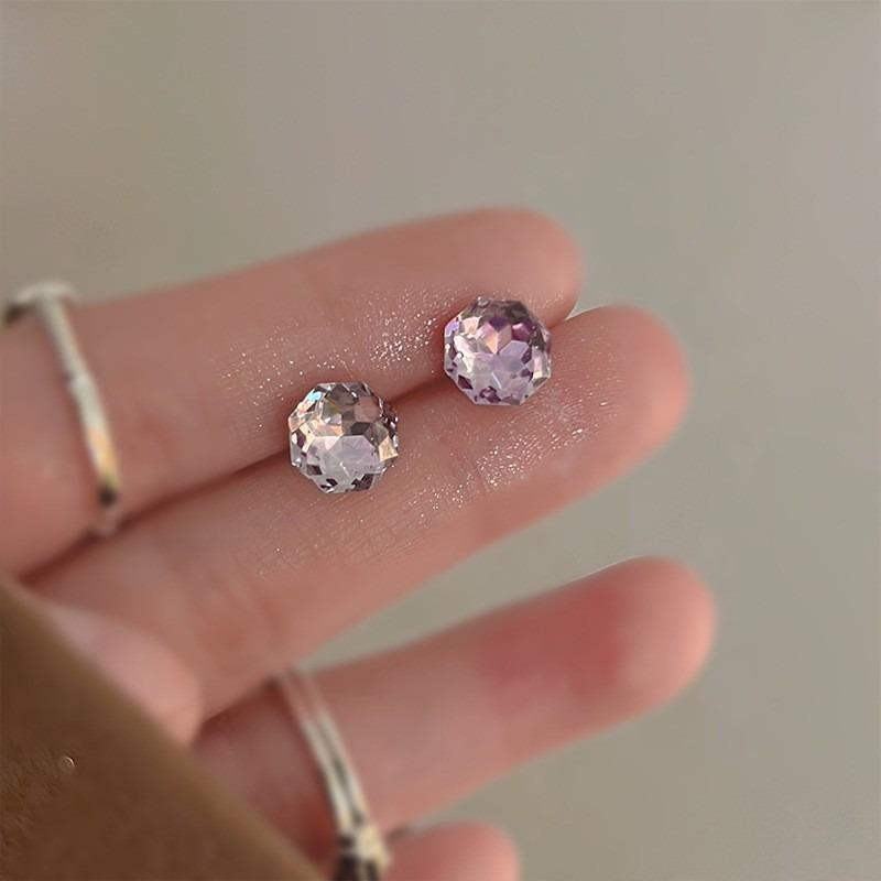 S925 Sterlingsilber Ohrnadeln neuer Temperament einfacher und kleiner Ohrstecker Damenohrringe Ohrlöcher Anti-Blockier-Ohrringe Schmuck