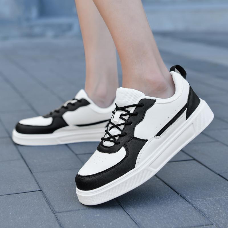 Summer Breathable Trendy Versatile Casual White Sneakers Youth Non-Slip Sports Thick-Soled White Shoes