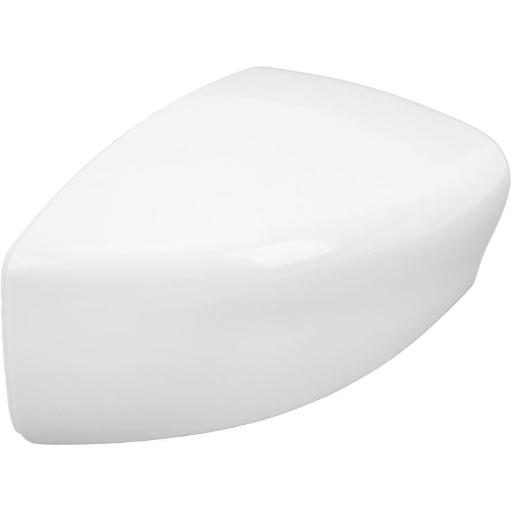 Side Mirror Cover Exterior Rearview Wing Mirror Housing Cap Unpainted White Replacement for Sentra 2012-2019 (without Turning Light Version) Right