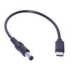 Convenient USB C to DC5.5x2.5mm/DC5.5x2.1mm Male Extension Cable Charging Cord for Tablets Cell Phones Charge Wire